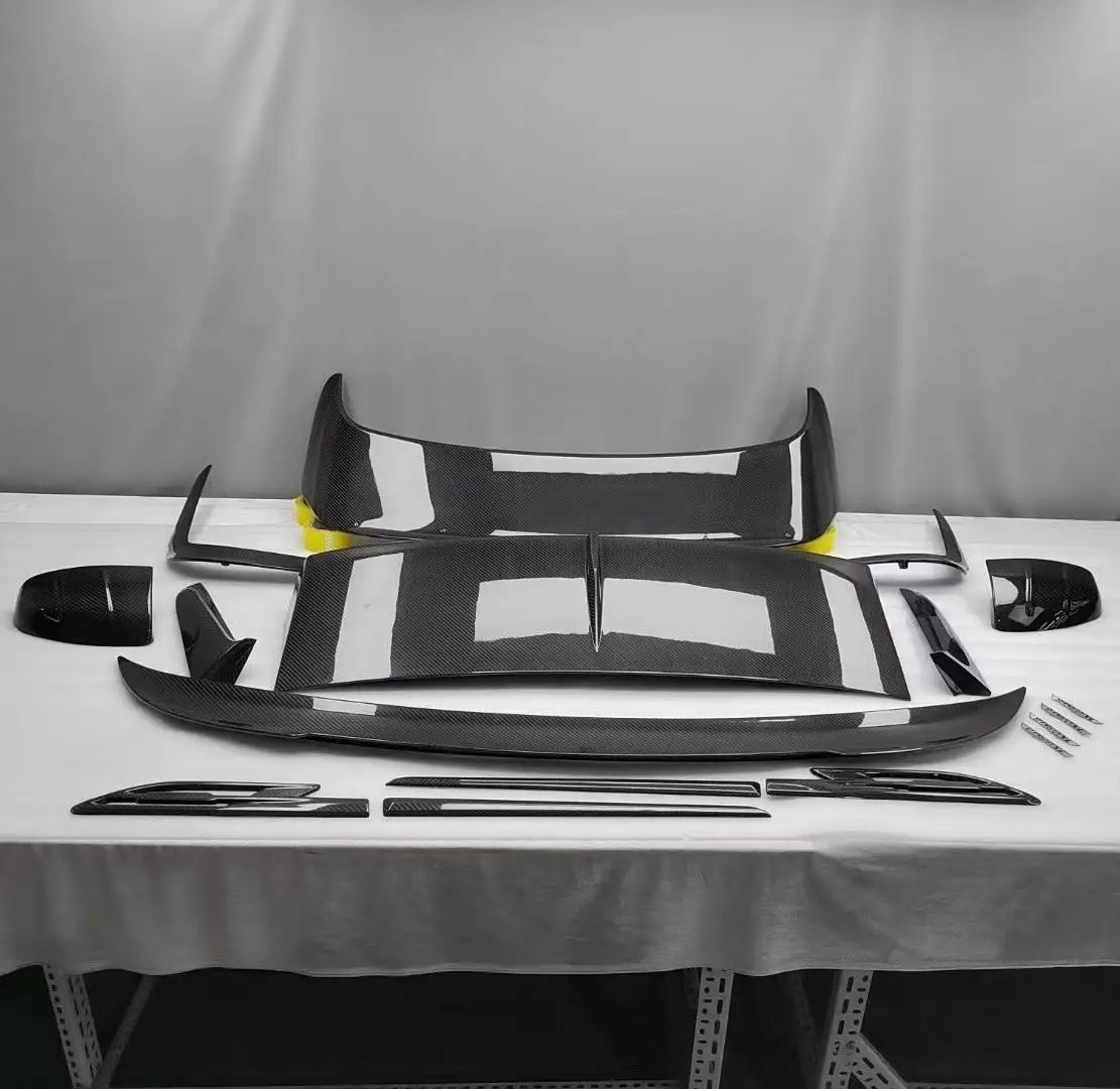 Mansori Body Kits for Bentayga Excellent Quality Dry Carbon Fiber Rear Spoiler Top Wing Side Fender Vents Mirrors